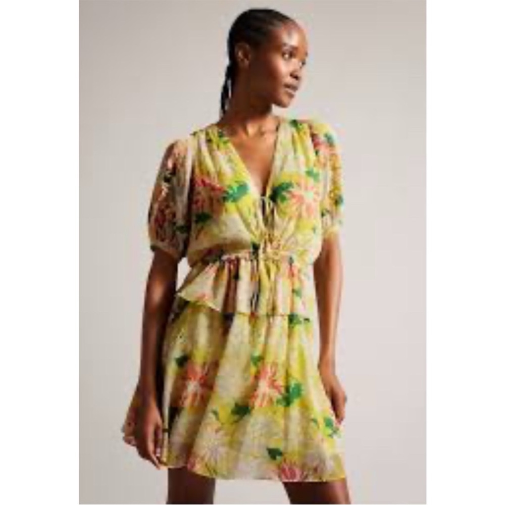 Floral V-Neck Dress